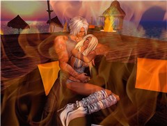 The fire between