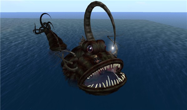 Me sitting on a scary fish