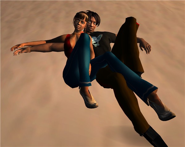 in the sand