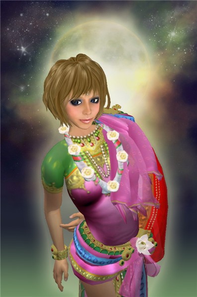 Jasmine with Indian suit