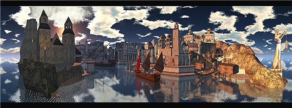 The city of Osgilliath-panoramic