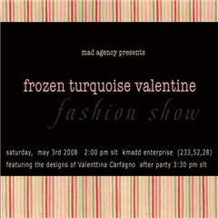 Frozen Turquoise Valentine Fashion Show
