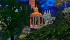 gazeboatmoonlightreflect