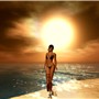 On the beach...