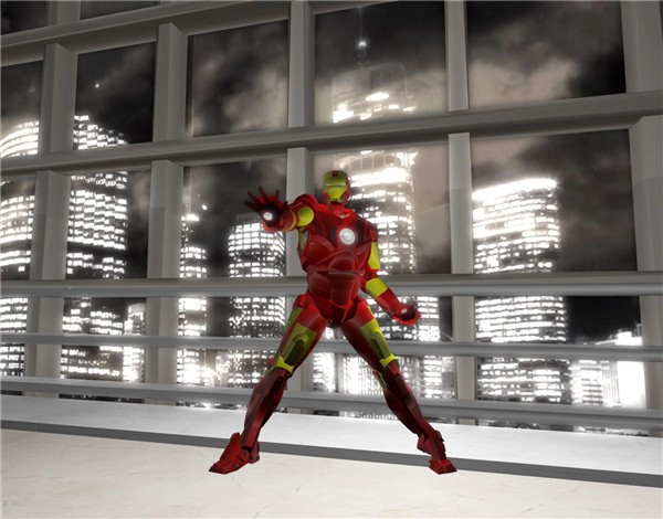 iron man stands on ic-skins, skin city floor 2 - Complex Infinity