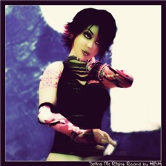 DJ Miss Cyberpink in "Spins Me Right Round"