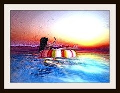 colorful water