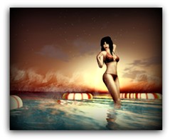 at the beach