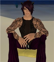 Sitting on a pillow