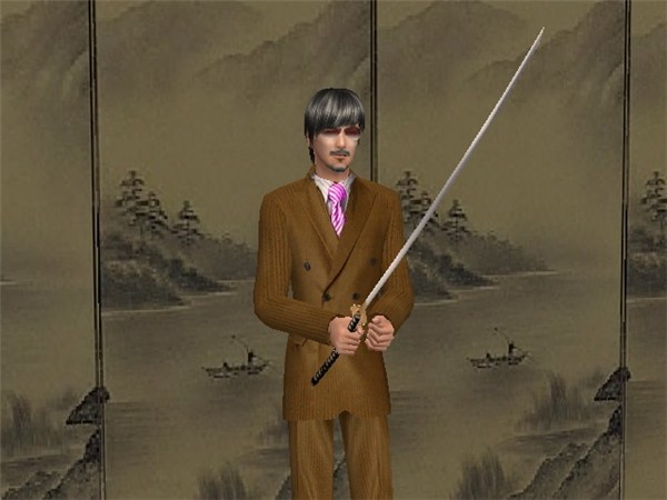 man with sword