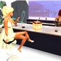 Two girls in a bar