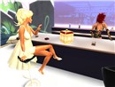 Two girls in a bar