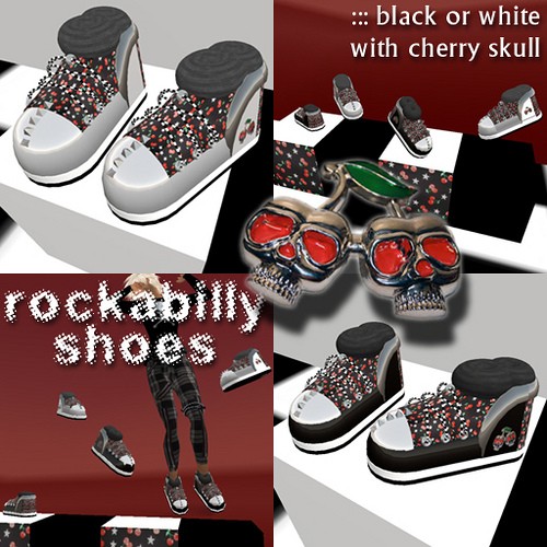 Rockabilly Skull shoes
