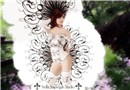 french black swirl showgir