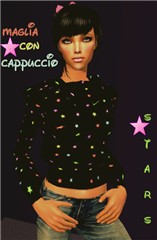 maglia con stelline colorate