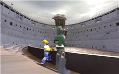 Homer gets a ringside seat at the colesseum.
