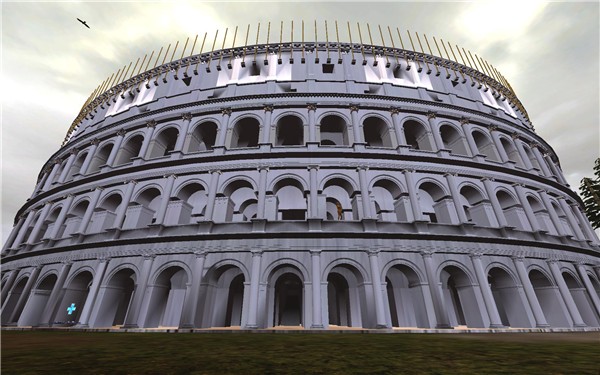 Outside the colesseum