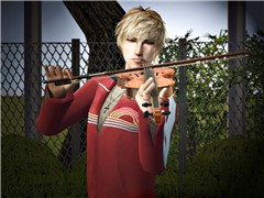 Harb's got a violin...