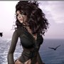 Woman at seaside 