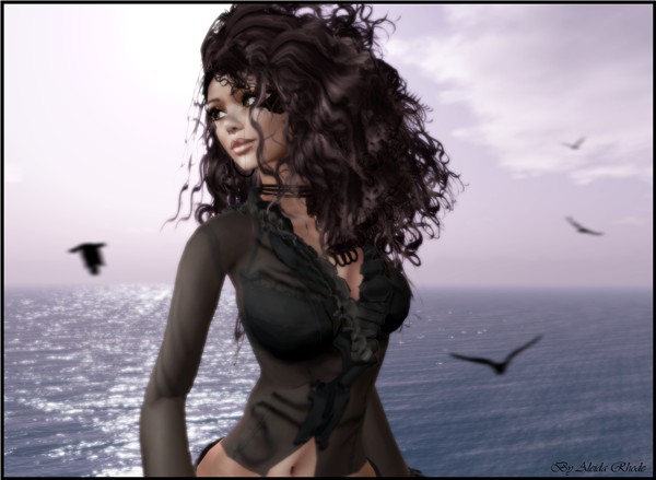 Woman at seaside 
