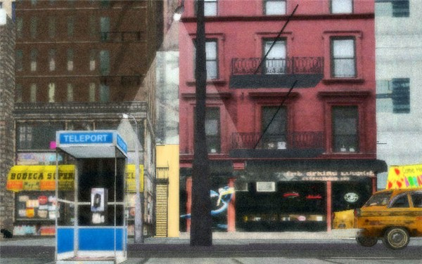 New York Teleport booth