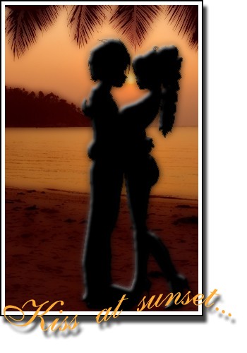 sunset kiss