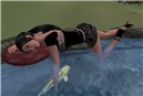 relaxing near water