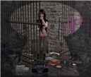 The girl behind the door