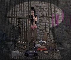 The girl behind the door