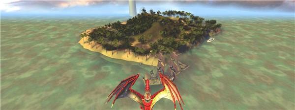 Dragon heads for Mellanium Island