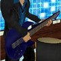player on guitar