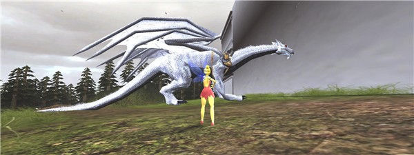 Tinkerbell finds the white dragon