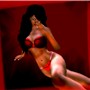 in red
