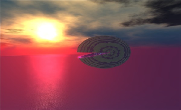 look! it's a watermelon! in the sky! - Torley Olmstead