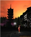 gion lantern orange