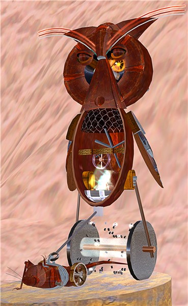 "Mouse Drawn Owl" by Bryn Oh