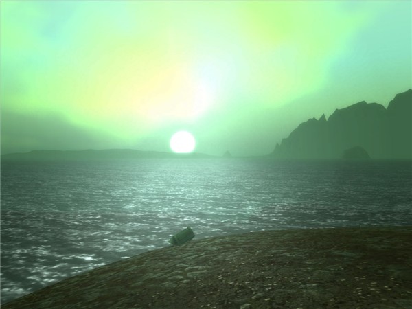 sun going down 