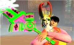 an avatar-man, his avatar-woman, his prim-sword - Torley Olmstead