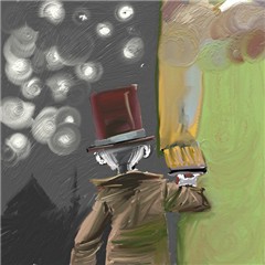chromanoid paints his house walls