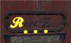 i like how this Root Beer sign glows - Torley Olmstead