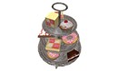 3-tier silver cake stand - Torley Linden