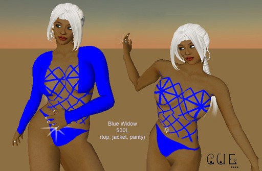 Store pics Blue widow 3 pc set w descrip