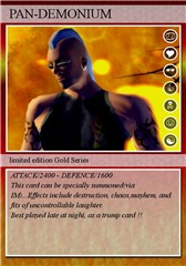 PAN-DEMONIUM TRADING CARD 