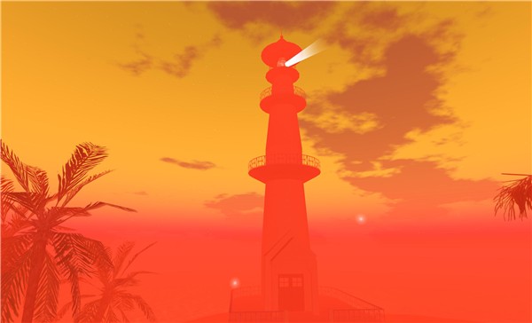 Peach Lighthouse