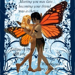 fairy love couple 3sticker