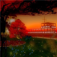 Boat in the part by BeatriceOphelia Slade