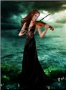 Violinist On The Ocean