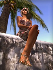 Tanning at Rustic Beach