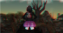 3D Stereo Viewer Second Life - Vint at Darklands Cemetary