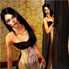 Patricia in gold